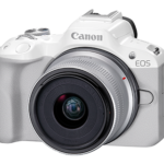 Canon EOS R50 (RF-S 18-45mm f/4.5-6.3 IS STM) Mirrorless Camera (White)