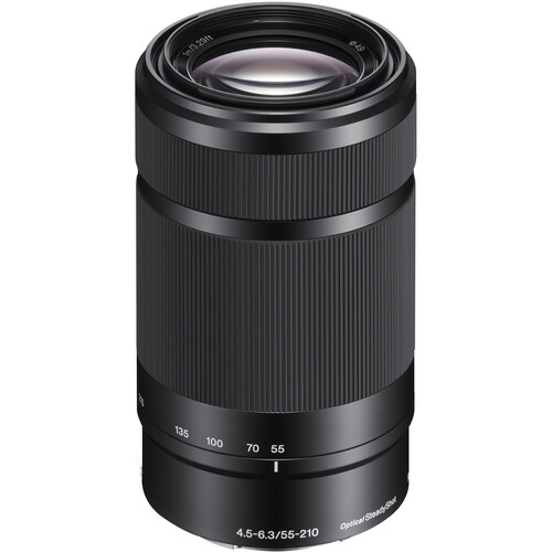 Sony E Mount E 55-210MM F4.5 6.3 OSS APS-C Lens (Black) (SEL55210)