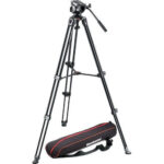Manfrotto MVK500AM Tripod with fluid video head Lightweight with Side Lock